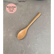Bremen Home Ithal Ahşap Kaşık, Lüks Tahta Tatlı Kaşığı 20 cm