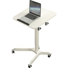 Smartgift Yüksekliği ve Eğimi Ayarlanabilir Çalışma Masası Yükseklik Ayarlı Laptop Sehpası (Beyaz)