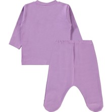 Civil Baby Düz 1-6 Ay Pijama Takımı - Lila 3-6 Ay