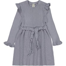 Beybek Triko 12-36 Ay Elbise - Mavi 12-18 Ay