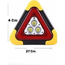 Astraltech Işıklı Üçgen Reflektör LED Projektör Acil Durum Feneri Flaşör 500 Lümen