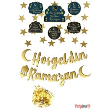 LED Işıklı Ramazan Hoşgeldin Yazısı Tavan Süsü, Bayram Süslemesi