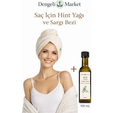 Dengeli Market Saç Için Hint Yağı Sargı Bezi +100 ml Hint Yağı (Hexansız)