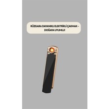 Astraltech USB Şarjlı Alevsiz Elektronik Çakmak – Rüzgara Dayanıklı, Gazsız, Güvenli Kullanım