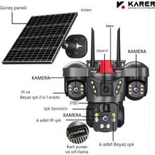 X5TECH RX-66G 4 G Sim Kartlı-Güvenlik Kamerası-Dış Mekan Gece Görüşlü-Güneş Panelli-Solar Kamera