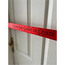 Nuksoc Kişiye Özel Gelin Çeyizi Kurdelesi Kırmızı 0-49m Ebatlarda Şık Tasarım