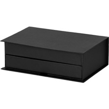Ambalaj Pazarı 2 Katlı Çekmece Mukavva Kutu (Siyah)