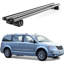 Today Auto Pençe Chrysler Voyager (2006-2014) Uyumlu Gri Ara Atkı 135CM Port Bagaj Tavan Barı