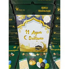 Ramazan Temalı Asma Dekorasyon Seti, Hoşgeldin Ramazan ve 11 Ayın Sultanı Yazılı