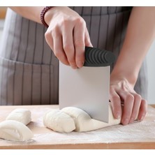 Paslanmaz Çelik Hamur Şekillendirici ve Kazıyıcı, Kolay Hamur Kesme Aparatı