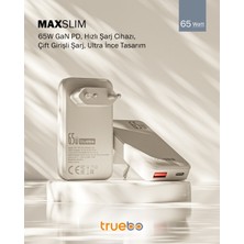 Truebo MaxSlim 65W GaN Şarj Aleti