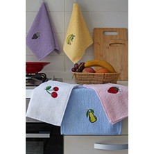 Güvenal Frutti Mutfak Havlusu Seti 5'li 30X50CM | Mutfak Havlusu | Kurulama Bezi | El Havlusu | Çeyizlik |
