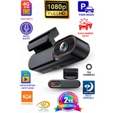 Venas Tek Kameralı Sim Kartlı Kaza Anında Kayıt Yapan Araç Kamerası