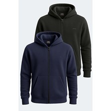 Slazenger Samson 2 Li Set Erkek Siyah - Lacivert Sweatshirt