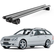 Today Auto Pençe Mercedes-Benz C Series (S203) (2000-2007) Uyumlu Gri Ara Atkı 135CM Port Bagaj Tavan Barı