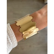 İrem Yıldız Çelik Gold Plaka Model Kelepçe