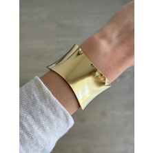 İrem Yıldız Çelik Gold Plaka Model Kelepçe