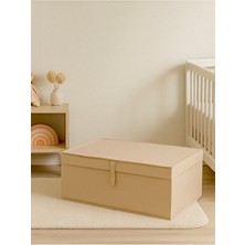 Venita Home 1 Adet Kapaklı Kutu Formunda Çok Amaçlı Hurç ( Çamaşır-Saklama-Düzenleme Vb. ) Düzenleyici, 50X40X19