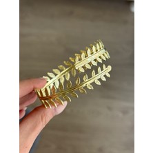 İrem Yıldız Çelik Gold Dal Model Arm Cuff