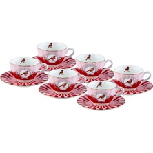 Roy King Vogel 12 Parça 6 Kişilik Kahve Fincan Takımı 90 ml