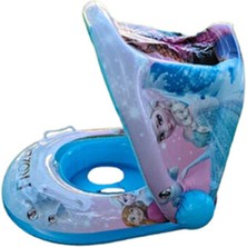 Shoplandu Şişme Bebe Flotörü Bebek Simiti Baby Float Bebek Simidi Havuz Frozen Elsa Anna Modeli 0-3 Yaş