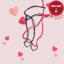 Muun Store Kalpli Ayarlanabilir Ip Bileklik Seti – Sevgililer Günü Hediyesi 2’li Şans Bilekliği