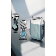 Astraltech tıraş makinesi Sinek Kaydı Paslanmaz Çelik Taşınabilir Şarjlı