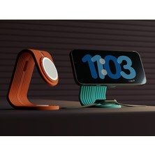 Maku Iphone & Apple Watch Şarj Standı (Turuncu)