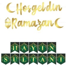 Ramazan Süsleri Seti, Metalik Gold Flama ve 11 Ayın Kutlaması