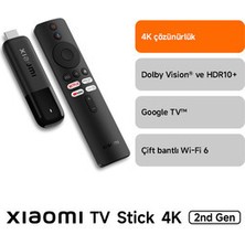 Tv Stick 4K 2nd Gen Android Medya Oynatıcı 2. Nesil Dolby Vision & HDR10+ (Xiaomi Türkiye Garantili)