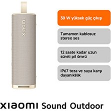 Sound Outdoor 30W IP67 Taşınabilir Bluetooth Hoparlör Altın (Xiaomi Türkiye Garantili)