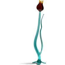 Lale Bal Renk Cam Sanatı El Yapımı