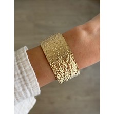 İrem Yıldız Çelik Gold Dokulu Kelepçe