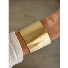 İrem Yıldız Çelik Gold Plaka Model Kelepçe