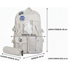 Okul Sırt Çantası 14' Laptop Bölmeli Genç Kız-Erkek Siyah Ilkokul - Ortaokul - Lise