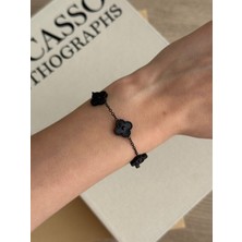 İrem Yıldız Çelik Unısex Yonca Bileklik