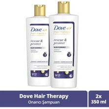 Dove Hair Therapy Onarıcı Şampuan Rescue & Protect 350 ml X2