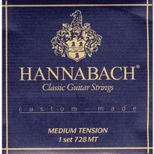 Hannabach 7288MT Klasik Gitar 3'lü Tiz Tel Seti (Profesyonel - Yedek Treble Takımı) | Medium Tension (Orta)