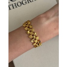 İrem Yıldız 22 Ayar Altın Kaplama Kuyumcu Model Bileklik