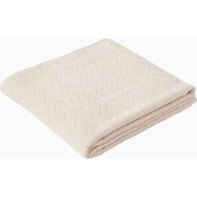Missoni Zigzag Desenli %100 Pamuk Banyo Havlusu, Bej