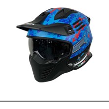 Sway Sw X2 Tokyo Trooper Blue Red Moduler Kask