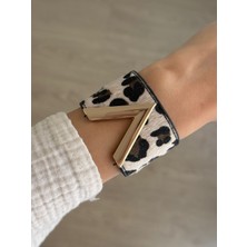 İrem Yıldız Çelik Leopar Desen Bileklik