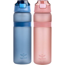 Fagel Fenix Gentian Matte 850 ml & Balas Ruby Matte 850 ml 2in1 Tritan Matara Seti