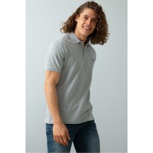 U.S. Polo Assn. Erkek Açık Gri Polo Yaka T-Shirt