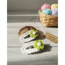 Veyla Style El Yapımı Kız Bebek ve Çocuk Örgü Çıtçıt Toka