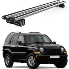 Today Auto Pençe Jeep Cherokee Sport (2007-2011) Uyumlu Gri Ara Atkı 135CM Port Bagaj Tavan Barı