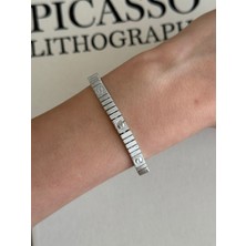 İrem Yıldız Çelik Love Serisi Bileklik Unisex