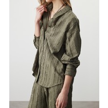 Miss İpekyol Dokulu Düşük Omuz Gömlek IS1260025098022