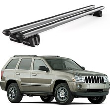 Today Auto Pençe Jeep Grand Cherokee Limited (2005-2010) Uyumlu Gri Ara Atkı 135CM Port Bagaj Tavan Barı