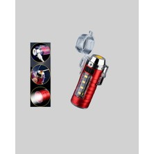Mestore USB Şarjlı Rüzgar Geçirmez Elektrikli Çakmak El Fenerli